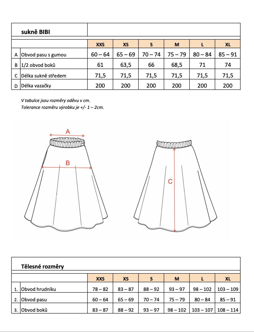 tabulka Bibi velká kostka